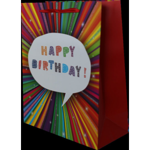 BOLSA CARTON 26X32X12 GLITTER WK-D-129 300/1 PZ