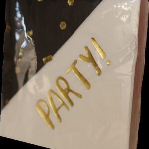 SERVILLETAS DECORADAS 25x25 PARTY JOY PINK DOTS