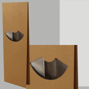 BOLSA DE PAPEL C/VENTANA 9 X 22CM 350/10 PZ