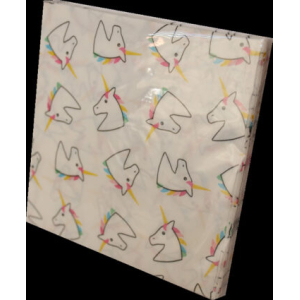 SERVILLETAS DECORADAS 25x25 UNICORN