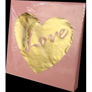 SERVILLETAS DECORADAS 33x33 HEART LOVE